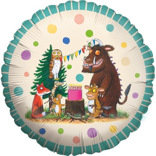 Party Factory 'Der Grüffelo' Folienballon, Ø45cm, mehrfarbig, Waldkreatur, Superhelden Heliumballon zum Geburtstag von Party Factory