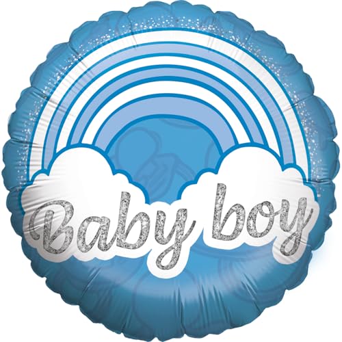 Party Factory Folienballon Baby Boy 45 cm, Rund, Blau, Ballon Helium geeignet, Gender Reveal Deko, Luftballon für Babyparty und Geburt Party Factory Folienballon Baby Boy 45 cm, Rund, Blau, Ballon Helium geeignet, Gender Reveal Deko, Luftballon für Babyparty und Geburt von Party Factory