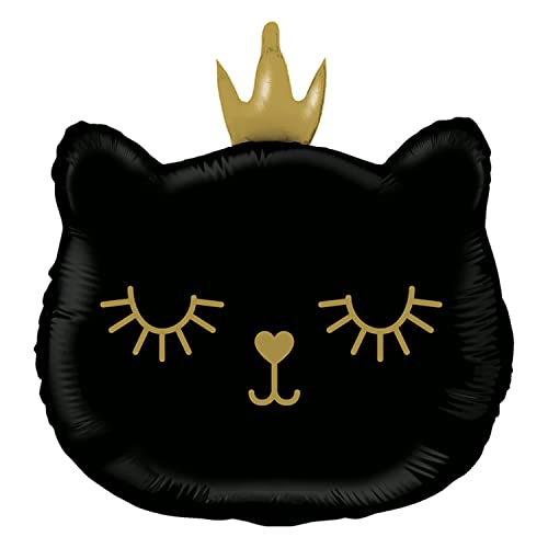 Party Factory Folienballon Cat Princess schwarz 49x52cm, Heliumballon, Luftballon für Geburtstag, Party, Mottoparty Party Factory Folienballon Cat Princess schwarz 49x52cm, Heliumballon, Luftballon für Geburtstag, Party, Mottoparty von Party Factory