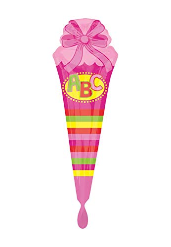 Party Factory Folienballon - Ø 111cm - Schultüte Pink Party Factory Folienballon - Schulkind - 45cm, bunt, Herz Luftballon zur Einschulung, Schultüte, 1. Schultag, Ballon, Heliumballon Party Factory Folienballon - Ø 111cm - Schultüte Pink Party Factory Folienballon - Schulkind - 45cm, bunt, Herz Luftballon zur Einschulung, Schultüte, 1. Schultag, Ballon, Heliumballon von Party Factory