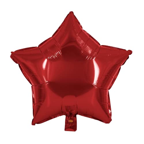 Party Factory Folienballon Stern, rot, Ø 45cm, Heliumballon, hochglänzender Luftballon für Geburtstag, Hochzeit, Party Party Factory Folienballon Stern, rot, Ø 45cm, Heliumballon, hochglänzender Luftballon für Geburtstag, Hochzeit, Party von Party Factory