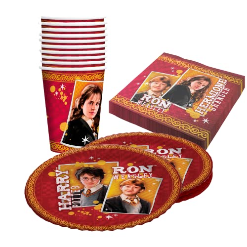 Party Factory `Harry Potter´ 40-teiliges Party Set mit 10 Bechern 250ml, 10 Tellern Ø 23cm und 20 Servietten 33x33cm, Partygeschirr für Geburtstag und Mottoparty Party Factory `Harry Potter´ 40-teiliges Party Set mit 10 Bechern 250ml, 10 Tellern Ø 23cm und 20 Servietten 33x33cm, Partygeschirr für Geburtstag und Mottoparty von Party Factory