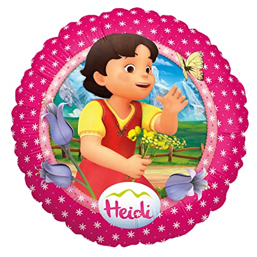 Party Factory `Heidi´ Folienballon, Ø45cm, pink, Heidi in den Alpen, Heliumballon zum Kindergeburtstag Party Factory `Heidi´ Folienballon, Ø45cm, pink, Heidi in den Alpen, Heliumballon zum Kindergeburtstag von Party Factory