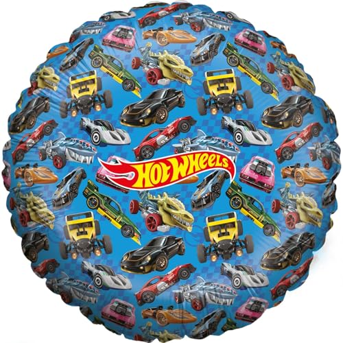 Party Factory `Hot Wheels´ Folienballon, Ø45cm, blau, Rennauto, Superhelden Heliumballon zum Geburtstag Party Factory `Hot Wheels´ Folienballon, Ø45cm, blau, Rennauto, Superhelden Heliumballon zum Geburtstag von Party Factory