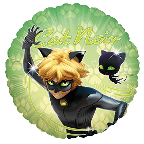 Party Factory `Miraculous´ Folienballon, Ø45cm, grün, Cat Noir, Superhelden Heliumballon zum Geburtstag Party Factory `Miraculous´ Folienballon, Ø45cm, grün, Cat Noir, Superhelden Heliumballon zum Geburtstag von Party Factory