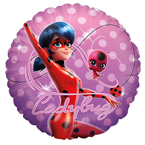 Party Factory `Miraculous´ Folienballon, Ø45cm, lila, Ladybug, Superhelden Heliumballon zum Geburtstag Party Factory `Miraculous´ Folienballon, Ø45cm, lila, Ladybug, Superhelden Heliumballon zum Geburtstag von Party Factory