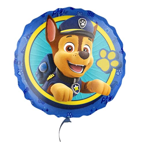 Party Factory `Paw Patrol´ Folienballon Chase, blau, Ø45cm, runder Heliumballon zum Kindergeburtstag, die Helfer auf 4 Pfoten Party Factory `Paw Patrol´ Folienballon Chase, blau, Ø45cm, runder Heliumballon zum Kindergeburtstag, die Helfer auf 4 Pfoten von Party Factory