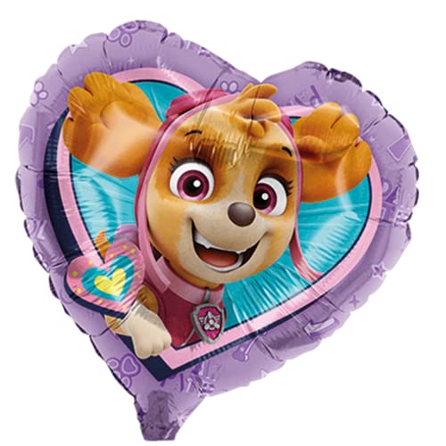 Party Factory Paw Patrol Skye, Herz Folienballon, lila, Ø45cm, Heliumballon Helfer auf 4 Pfoten, Kindergeburtstag Mädchen Party Factory Paw Patrol Skye, Herz Folienballon, lila, Ø45cm, Heliumballon Helfer auf 4 Pfoten, Kindergeburtstag Mädchen von Party Factory