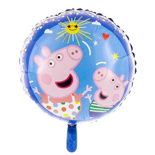 Party Factory `Peppa Wutz´ Folienballon, Ø45cm, bunt, Peppa Pig und George, Schweinchen, Heliumballon zum Kindergeburtstag Party Factory `Peppa Wutz´ Folienballon, Ø45cm, bunt, Peppa Pig und George, Schweinchen, Heliumballon zum Kindergeburtstag von Party Factory
