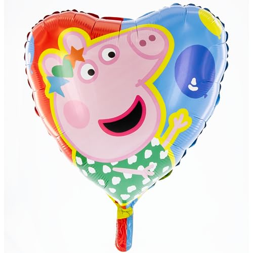 Party Factory `Peppa Wutz´ Folienballon Herz, Ø45cm, bunt, Peppa Pig, Schweinchen, Ferkel, Heliumballon zum Kindergeburtstag Party Factory `Peppa Wutz´ Folienballon Herz, Ø45cm, bunt, Peppa Pig, Schweinchen, Ferkel, Heliumballon zum Kindergeburtstag von Party Factory
