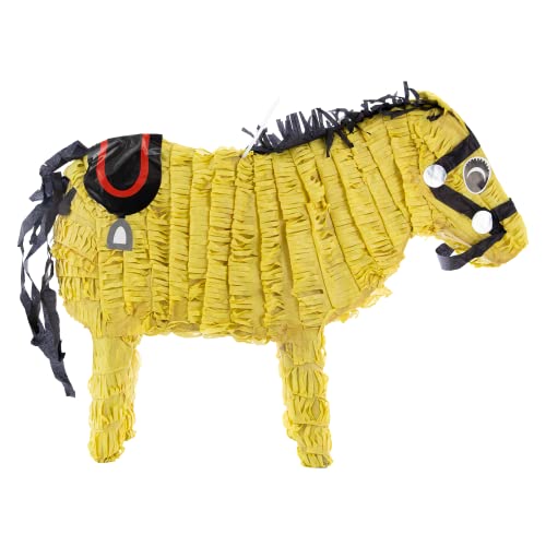 Party Factory Pferde Pinata, gelb, 39x45cm, Kinder Partyspiel, Schlag-Pinata, Kindergeburtstag, Dekoration zum Geburtstag Party Factory Pferde Pinata, gelb, 39x45cm, Kinder Partyspiel, Schlag-Pinata, Kindergeburtstag, Dekoration zum Geburtstag von Party Factory