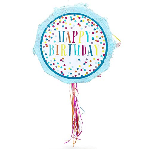 Party Factory Pinata Happy Birthday Blau Kinder Geburtstag Schlag-Pinata 44 x 9 x 44 cm Dekoration Geburtstagsdeko Party Factory Pinata Happy Birthday Blau Kinder Geburtstag Schlag-Pinata 44 x 9 x 44 cm Dekoration Geburtstagsdeko von Party Factory