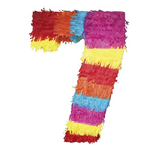 Party Factory Pinata Zahlen 0-9 Kinder Geburtstag Schlag-Pinata 50 x 35 x 8cm Dekoration Geburtstagsdeko (7) von Party Factory