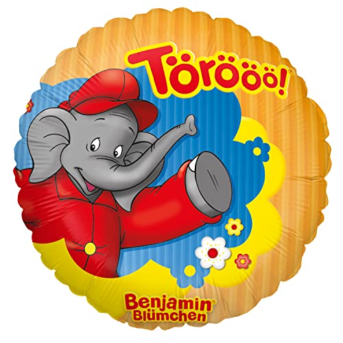 Party Factory `Törööö!´, Benjamin Blümchen Folienballon, orange, Ø45cm, Heliumballon sprechender Elefant zum Geburtstag Party Factory `Törööö!´, Benjamin Blümchen Folienballon, orange, Ø45cm, Heliumballon sprechender Elefant zum Geburtstag von Party Factory