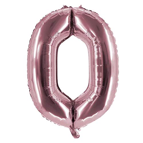 Party Factory XXL Folienballon Zahl 0, Luftballon 100cm, rosé, Geburtstag, Abi, Jubiläum, Party Ballon, Heliumballon, Deko Party Factory XXL Folienballon Zahl 0, Luftballon 100cm, rosé, Geburtstag, Abi, Jubiläum, Party Ballon, Heliumballon, Deko von Party Factory