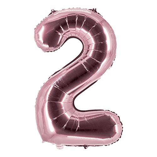 Party Factory XXL Folienballon Zahl 2, Luftballon 100cm, rosé, Geburtstag, Abi, Jubiläum, Party Ballon, Heliumballon, Deko Party Factory XXL Folienballon Zahl 2, Luftballon 100cm, rosé, Geburtstag, Abi, Jubiläum, Party Ballon, Heliumballon, Deko von Party Factory