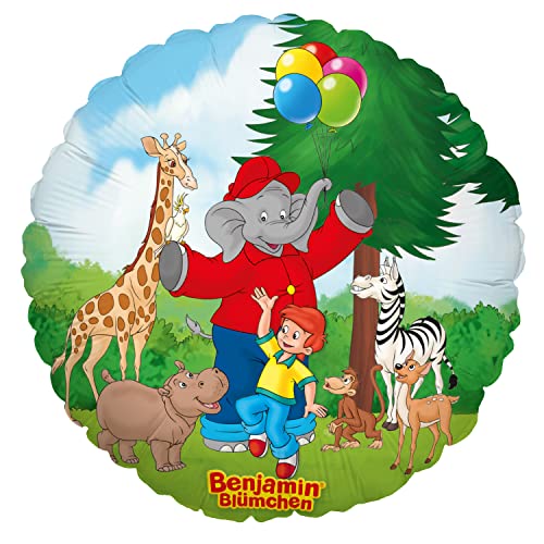 Party Factory `Zooparty´, Benjamin Blümchen Folienballon, bunt, Ø45cm, Heliumballon sprechender Elefant mit Otto und Zootieren Party Factory `Zooparty´, Benjamin Blümchen Folienballon, bunt, Ø45cm, Heliumballon sprechender Elefant mit Otto und Zootieren von Party Factory