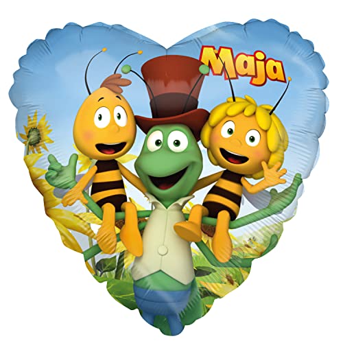 Party Factory `die Biene Maja´ Herz Folienballon, Ø45cm, bunt, Willi, Flip und Maja, Heliumballon zum Kindergeburtstag Party Factory `die Biene Maja´ Herz Folienballon, Ø45cm, bunt, Willi, Flip und Maja, Heliumballon zum Kindergeburtstag von Party Factory