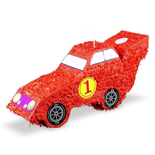 Rennwagen Pinata, rot - Kinder Partyspiel, Schlag-Pinata, Kindergeburtstag, 55 x 23 cm, Dekoration, Geburtstagsdeko, Topfschlagen Rennwagen Pinata, rot - Kinder Partyspiel, Schlag-Pinata, Kindergeburtstag, 55 x 23 cm, Dekoration, Geburtstagsdeko, Topfschlagen von Party Factory