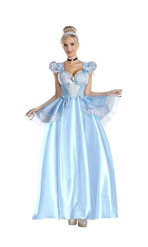 Party King Prinzessinnen-Kostüm für Damen und Erwachsene, Kürbis von Midnight, Blau, 1X Party King Prinzessinnen-Kostüm für Damen und Erwachsene, Kürbis von Midnight, Blau, 1X von Party King