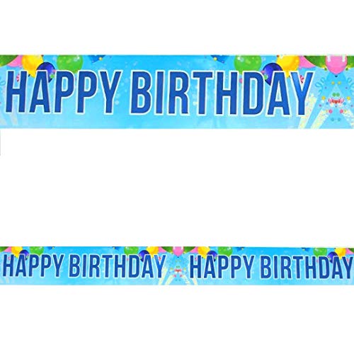 Absperrband Happy Birthday 6 cm x 10 Meter mit wasserfestem Aufdruck, zum Absperren auf Partys Baustellen Parkplatz (Happy Birthday) von Party Nation