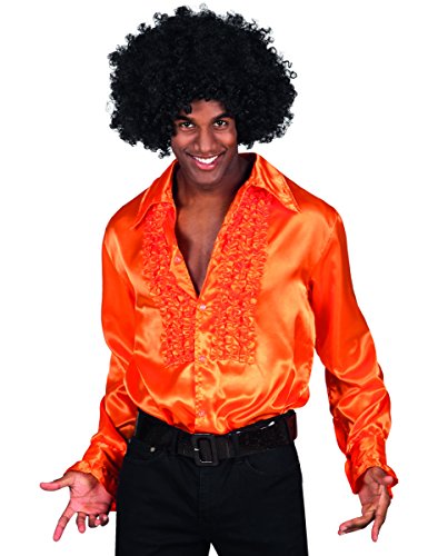 Disco-Hemd für Erwachsene, Orange von Party Partners