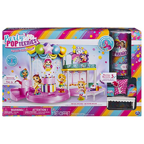 Party Popteenies Poptastic Party Spielset - Konfettikanone - Sammelpüppchen - Party feiern von Spin Master