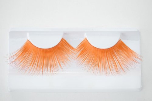 Künstliche Wimpern Orange jumbo von Party Pro