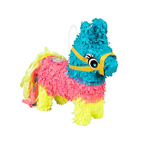 Boland 30975 - Mini Pinata Esel, Größe 20 x 18 cm, Pappe, Partyspiel, Tier, Geschenk, Kindergeburtstag, Dekoration von Boland