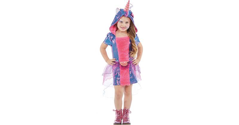 Kostüm Einhorn pink-kombi Gr. 116 Mädchen Kinder von Party X People