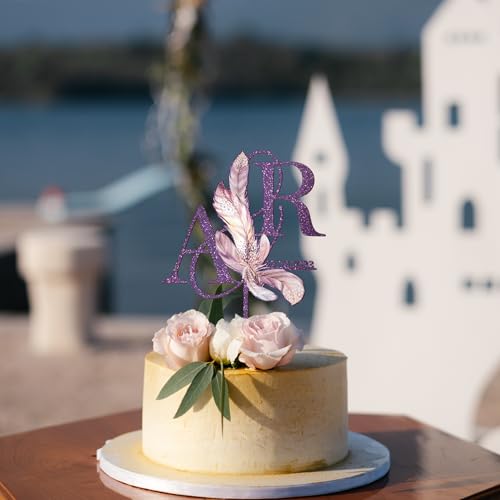 Party to Be Boho Cake Topper Hochzeit Personalisiert Hochzeitstorte Deko in Acryl Custom Braut und Bräutigam Tortenstecker mit Namen Initialen (Boho Feder) von Party to Be