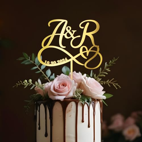 Party to Be Hochzeit Cake Topper Personalisiert Braut und Bräutigam Tortenstecker mit Namen Initialen Hochzeitstorte Deko Herz Infinity Hochzeit Dekoration in Acryl Party to Be Hochzeit Cake Topper Personalisiert Braut und Bräutigam Tortenstecker mit Namen Initialen Hochzeitstorte Deko Herz Infinity Hochzeit Dekoration in Acryl von Party to Be