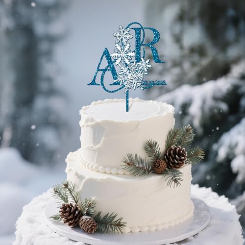Party to Be Hochzeit Personalisiert Winter Cake Topper Hochzeitstorte Deko in Acryl Custom Braut und Bräutigam Tortenstecker mit Namen Initialen mit Schneeflocke Party to Be Hochzeit Personalisiert Winter Cake Topper Hochzeitstorte Deko in Acryl Custom Braut und Bräutigam Tortenstecker mit Namen Initialen mit Schneeflocke von Party to Be