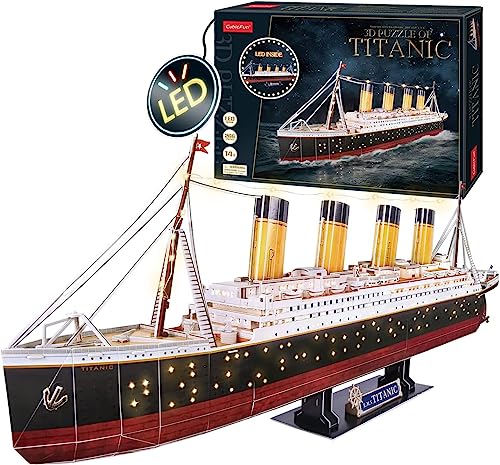 3D Puzzle Kinder - Titanic Modell | 3D Puzzle Erwachsene | Titanic Spielzeug | Geschenk Für Kinder Ab 8 Jahre | 266 Stücke | DIY von Party town