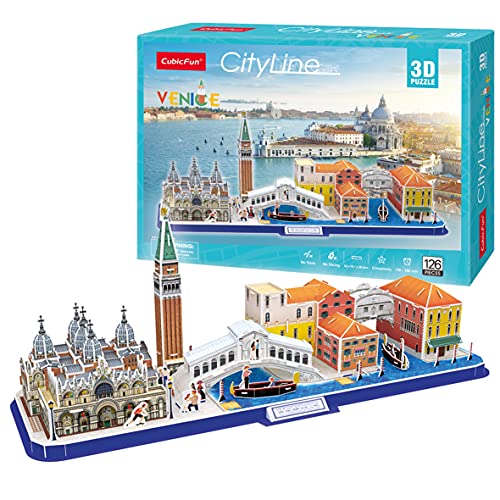 3D Puzzle - Puzzle Venecia 3D Puzzle Kinder Und 3D Puzzle Erwachsene, 3D Puzzle Mädchen, 3D Puzzle Mit 126 Teilen, Modelle Zum Zusammenbauen Von Erwachsenen von Party town