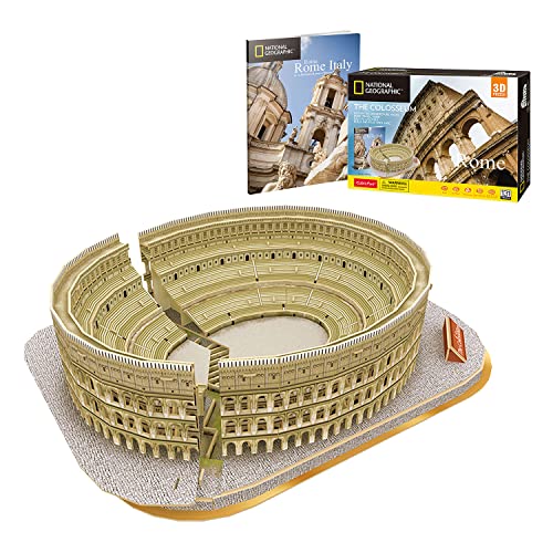 National Geographic - Puzzle 3D Kolisseum | 3 D Puzzle Für Kinder +8 Jahre | 3D Puzzle Erwachsene | 3D Puzzle Kinder | 131 Stücke | Einfach Zu Montieren von Party town