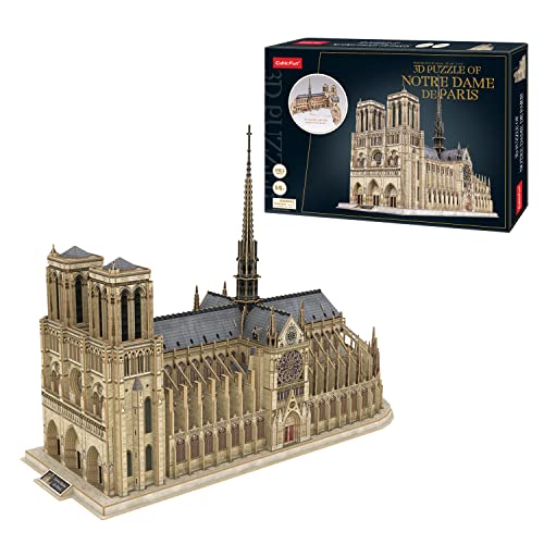Modellbau Erwachsene - Kathedrale Notre Dame XL | Bausatz Erwachsene | Modelbau 293 Teile | Bausätze Für Erwachsene | 3D Puzzle Erwachsene | 3D-Puzzles von Party town
