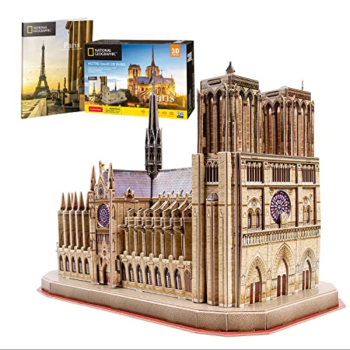 Puzzle 3D Notre Dame Led - 3 D Puzzle Für Kinder +14 Jahre | 3D Puzzle Erwachsene | 293 Stücke | 3D Puzzle Kinder | Einfach Zu Montieren von Party town