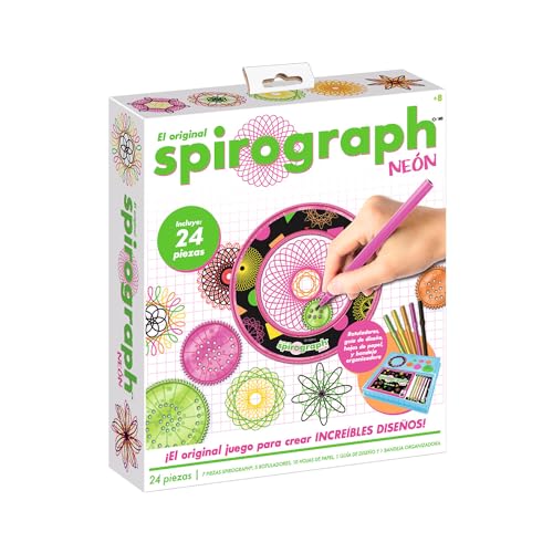 Spirograph Kinder - Spirograph Design | Spiral Designer | Mandala Schablone | Kreativ Set für Kinder | +30 Stücke | spielzeug ab 8 jahre mädchen und Jungen von Party town