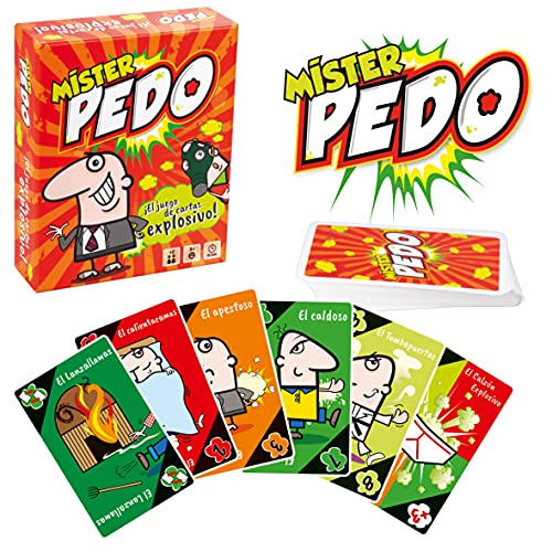 World Brands Unisex Kinder Worldbrands-Mister Pedo, Brettspiele, Kartenspiel, imitieren Sie die gruseligsten Pedos und entsorgen Sie Ihr Deck, Colourful von Party town
