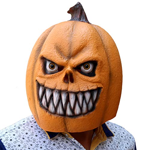 PartyCostume Kürbis Maske Latex Vollkopf Realistische Masken Für Halloween Kostüm Party Dekoration von PartyCostume