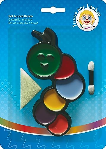PartyCube 35624 Set für Gesicht Party Make-up Raupe, Mehrfarbig von PartyCube