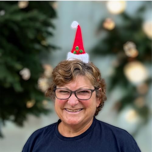 Festliches Weihnachtsmannmützen-Stirnband - leuchtend rotes Weihnachtszubehör für Feiertagsfeiern, Verkleidungen, Fotos und Feiern Festliches Weihnachtsmannmützen-Stirnband - leuchtend rotes Weihnachtszubehör für Feiertagsfeiern, Verkleidungen, Fotos und Feiern von PartyDeco