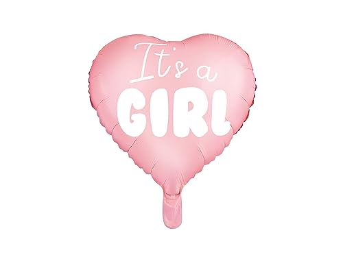Folienballon Herz I'ts a girl 45 cm x 1 Stück Luftballons für Babyparty hellrosa zur Geburt Mädchen Folienballon Herz I'ts a girl 45 cm x 1 Stück Luftballons für Babyparty hellrosa zur Geburt Mädchen von PartyDeco