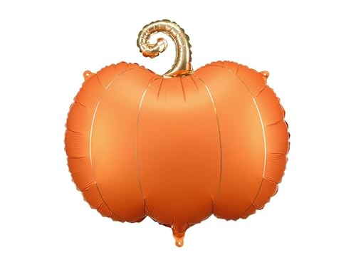 Folienballon Kürbis Orange mit goldenem Stiel – ca. 62 x 59 cm aufgeblasen, für Luft & Helium, wiederverwendbar, inkl. Strohhalm, Halloween Deko Ballon, Herbst Party Dekoration, Kürbis Luftballon Folienballon Kürbis Orange mit goldenem Stiel – ca. 62 x 59 cm aufgeblasen, für Luft & Helium, wiederverwendbar, inkl. Strohhalm, Halloween Deko Ballon, Herbst Party Dekoration, Kürbis Luftballon von PartyDeco