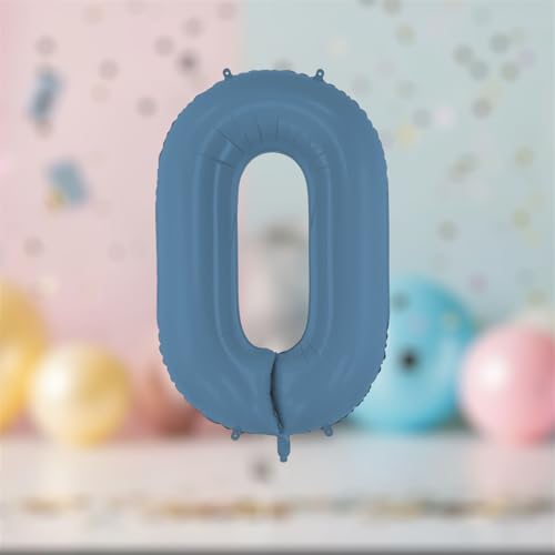 Großer marineblauer Folienballon, Zahl 0, für Geburtstagspartys und Hintergründe Großer marineblauer Folienballon, Zahl 0, für Geburtstagspartys und Hintergründe von PartyDeco