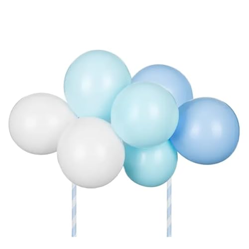Kuchendeko hellblau blau Ballon Kuchentopper von PartyDeco