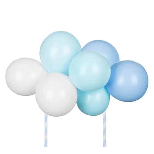 Kuchendeko hellblau blau Ballon Kuchentopper von PartyDeco