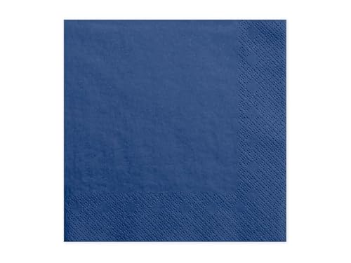 Napkins 3 layers navy blue 33x33cm (1 pkt / 20 pc.) von PartyDeco