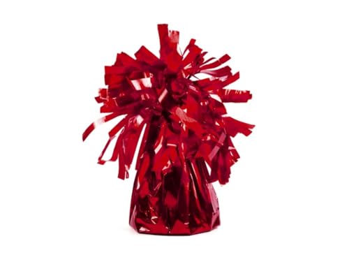 PartyDeco Ballongewicht Folie mit Fransen – Gewichte Luftballons Glitzer – Rot, 7 cm, 130 gr, 4 Stück PartyDeco Ballongewicht Folie mit Fransen – Gewichte Luftballons Glitzer – Rot, 7 cm, 130 gr, 4 Stück von PartyDeco